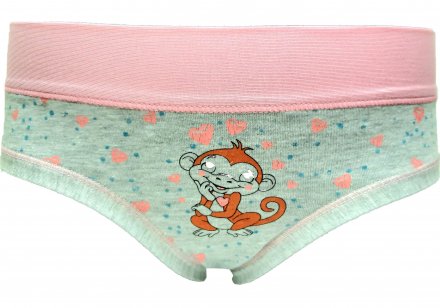 Emy Bimba kalhotky dívčí OPIČKA 2161 světle růžové 
